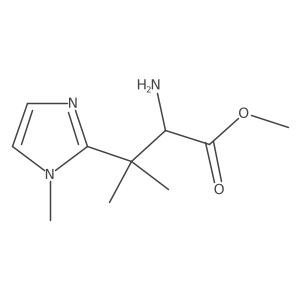 methyl 2-amino-3-methyl-3-(1-methyl-1H-imidazol-2-yl)butanoate Structure