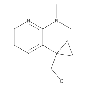 {1-[2-(Dimethylamino)pyridin-3-yl]cyclopropyl}methanol结构式