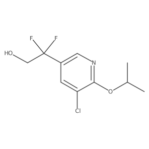 2-[5-Chloro-6-(propan-2-yloxy)pyridin-3-yl]-2,2-difluoroethan-1-ol Structure