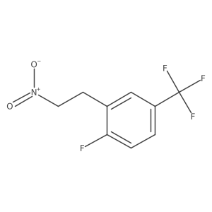 1-Fluoro-2-(2-nitroethyl)-4-(trifluoromethyl)benzene结构式