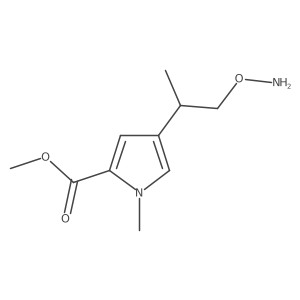 methyl 4-[1-(aminooxy)propan-2-yl]-1-methyl-1H-pyrrole-2-carboxylate Structure