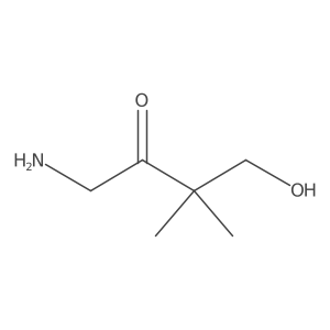 1-Amino-4-hydroxy-3,3-dimethylbutan-2-one结构式
