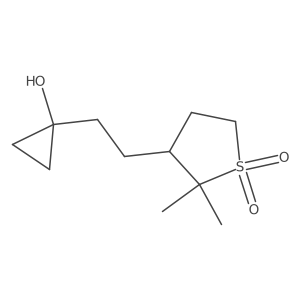 3-[2-(1-Hydroxycyclopropyl)ethyl]-2,2-dimethyl-1lambda6-thiolane-1,1-dione结构式