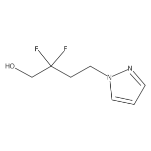 2,2-difluoro-4-(1H-pyrazol-1-yl)butan-1-ol Structure