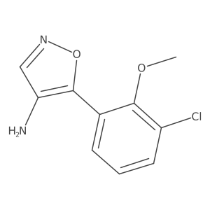 5-(3-Chloro-2-methoxyphenyl)-1,2-oxazol-4-amine Structure