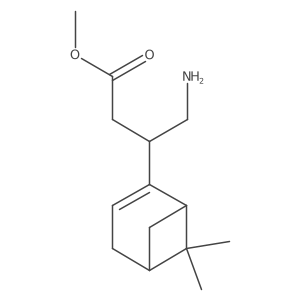 Methyl 4-amino-3-{6,6-dimethylbicyclo[3.1.1]hept-2-en-2-yl}butanoate Structure