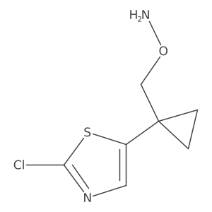 O-{[1-(2-chloro-1,3-thiazol-5-yl)cyclopropyl]methyl}hydroxylamine结构式