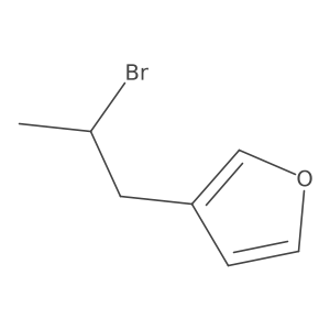 3-(2-Bromopropyl)furan结构式