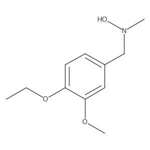 N-[(4-ethoxy-3-methoxyphenyl)methyl]-N-methylhydroxylamine Structure