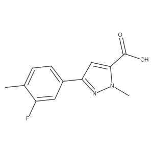 3-(3-fluoro-4-methylphenyl)-1-methyl-1H-pyrazole-5-carboxylic acid Structure