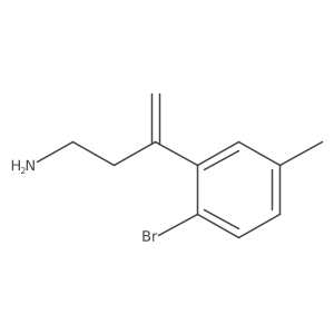 3-(2-Bromo-5-methylphenyl)but-3-en-1-amine结构式