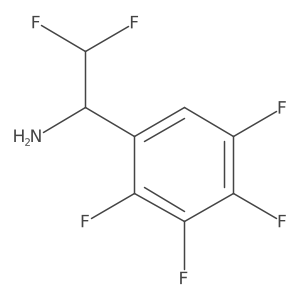 2,2-Difluoro-1-(2,3,4,5-tetrafluorophenyl)ethan-1-amine Structure