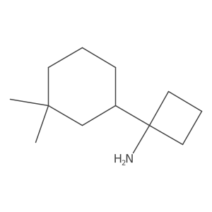 1-(3,3-Dimethylcyclohexyl)cyclobutan-1-amine结构式