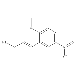 3-(2-Methoxy-5-nitrophenyl)prop-2-en-1-amine结构式