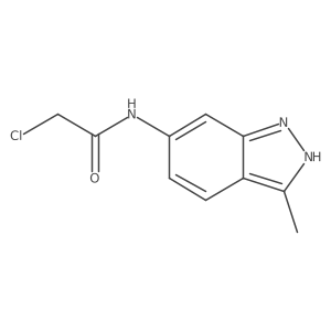 2-chloro-N-(3-methyl-2H-indazol-6-yl)acetamide结构式