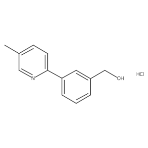 [3-(5-Methylpyridin-2-yl)phenyl]methanol;hydrochloride结构式