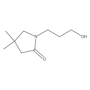 1-(3-Hydroxypropyl)-4,4-dimethylpyrrolidin-2-one结构式