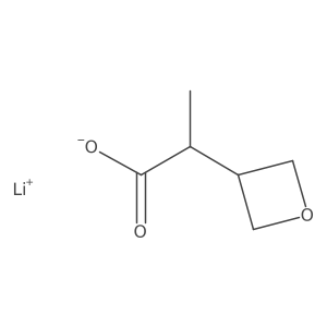 Lithium;2-(oxetan-3-yl)propanoate结构式