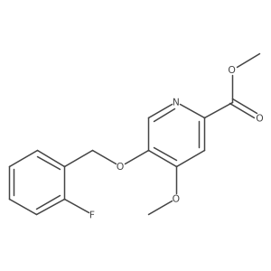 Methyl 5-((2-fluorobenzyl)oxy)-4-methoxypicolinate结构式