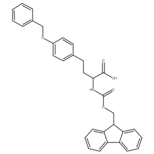 (S)-Fmoc-2-amino-4-((4-benzyloxy)phenyl)butanoic acid结构式