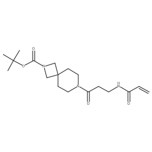 Tert-butyl 7-[3-(prop-2-enamido)propanoyl]-2,7-diazaspiro[3.5]nonane-2-carboxylate结构式
