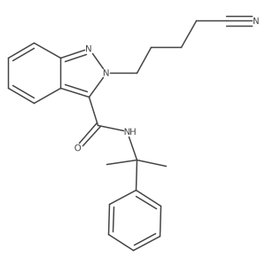 2-(4-cyanobutyl)-N-(2-phenylpropan-2-yl)-2H-indazole-3-carboxamide结构式