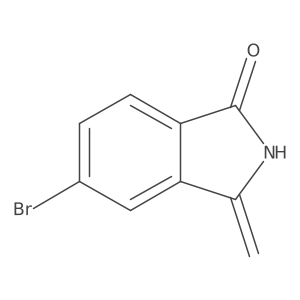 5-Bromo-2,3-dihydro-3-methylene-1H-isoindol-1-one结构式