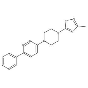 3-[4-(3-Methyl-1,2,4-thiadiazol-5-yl)piperazin-1-yl]-6-(pyridin-3-yl)pyridazine Structure