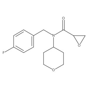 N-[(4-Fluorophenyl)methyl]-N-(oxan-4-yl)oxirane-2-carboxamide结构式