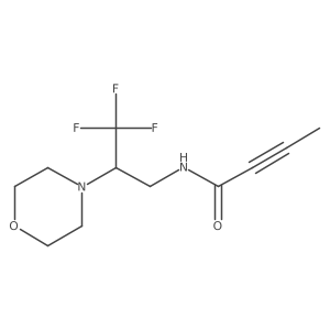 N-[3,3,3-trifluoro-2-(morpholin-4-yl)propyl]but-2-ynamide结构式