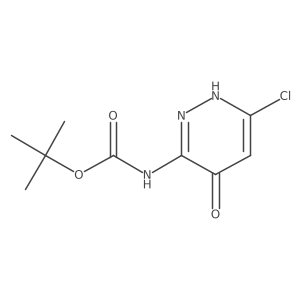 tert-butyl N-(6-chloro-4-hydroxypyridazin-3-yl)carbamate结构式