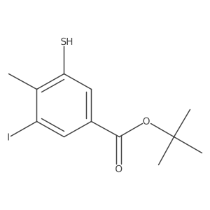 Tert-butyl 3-iodo-4-methyl-5-sulfanylbenzoate Structure