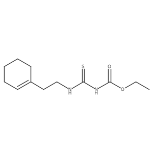ethyl N-{[2-(cyclohex-1-en-1-yl)ethyl]carbamothioyl}carbamate结构式