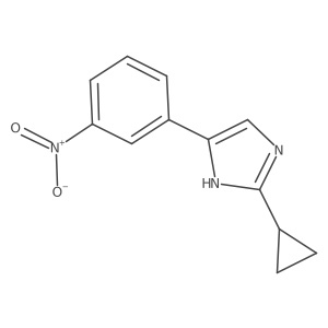 2-Cyclopropyl-5-(3-nitrophenyl)-1H-imidazole结构式