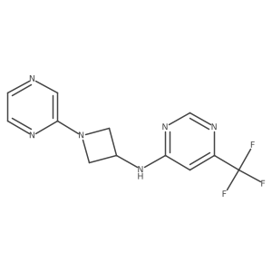 N-[1-(pyrazin-2-yl)azetidin-3-yl]-6-(trifluoromethyl)pyrimidin-4-amine Structure