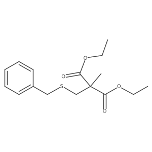 Diethyl 2-(benzylthiomethyl)-2-methylmalonate结构式