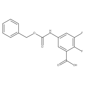 5-{[(Benzyloxy)carbonyl]amino}-2,3-difluorobenzoic acid Structure