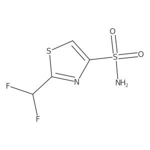 2-(Difluoromethyl)-1,3-thiazole-4-sulfonamide结构式