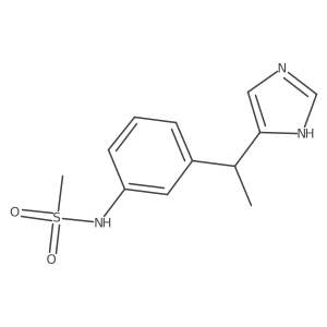 N-[3-[1-(1H-imidazol-5-yl)ethyl]phenyl]methanesulfonamide Structure