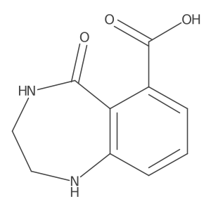 5-oxo-2,3,4,5-tetrahydro-1H-1,4-benzodiazepine-6-carboxylic acid Structure