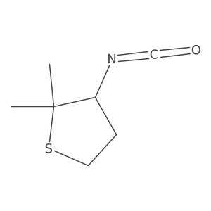 3-Isocyanato-2,2-dimethylthiolane Structure
