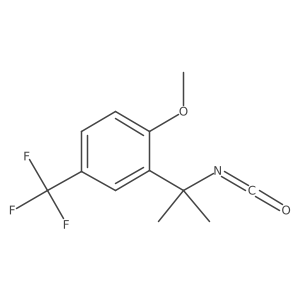 2-(2-Isocyanatopropan-2-yl)-1-methoxy-4-(trifluoromethyl)benzene Structure