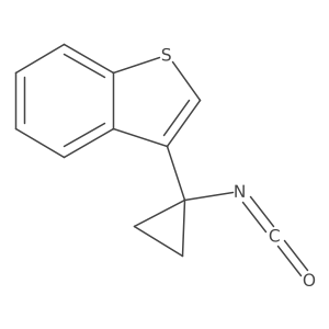 3-(1-Isocyanatocyclopropyl)-1-benzothiophene Structure