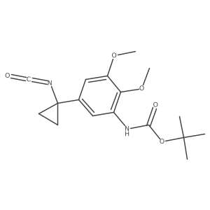 tert-butyl N-[5-(1-isocyanatocyclopropyl)-2,3-dimethoxyphenyl]carbamate结构式