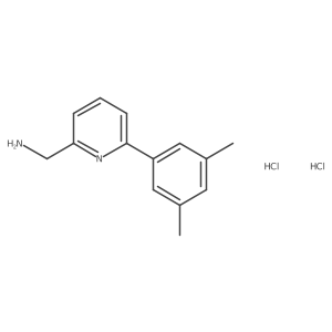 1-[6-(3,5-Dimethylphenyl)pyridin-2-yl]methanamine dihydrochloride Structure