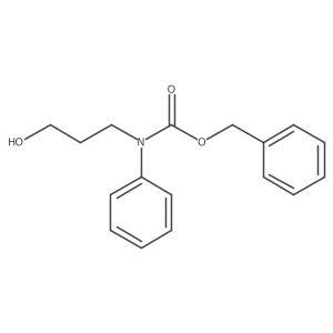 benzyl N-(3-hydroxypropyl)-N-phenylcarbamate结构式