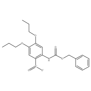 benzyl N-(2-nitro-4,5-dipropoxyphenyl)carbamate Structure