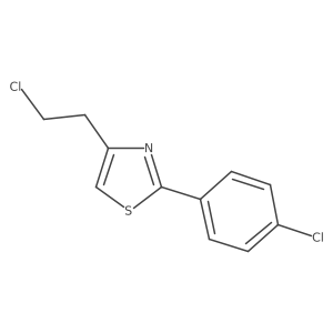 4-(2-Chloro-ethyl)-2-(4-chloro-phenyl)-thiazole Structure