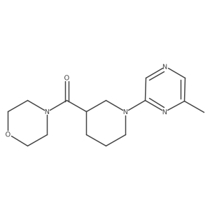 4-[1-(6-Methylpyrazin-2-yl)piperidine-3-carbonyl]morpholine结构式