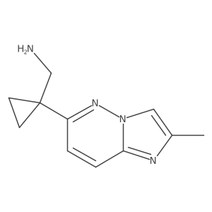 (1-(2-Methylimidazo[1,2-b]pyridazin-6-yl)cyclopropyl)methanamine Structure